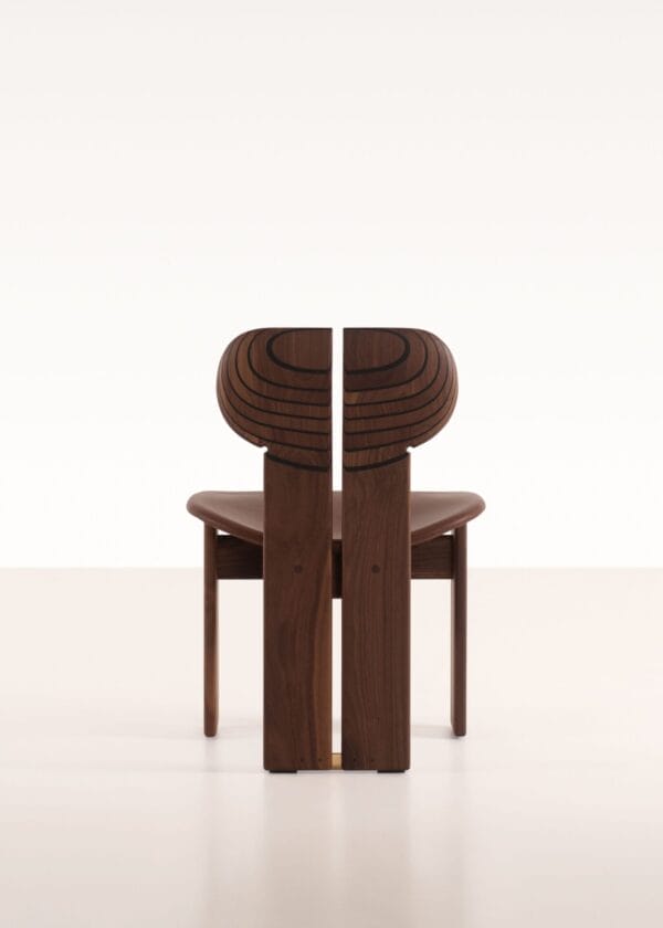 Africa Chair, Walnut Stained Ashwood, T134, Cat Z Aniline Leather 02 - Image 4