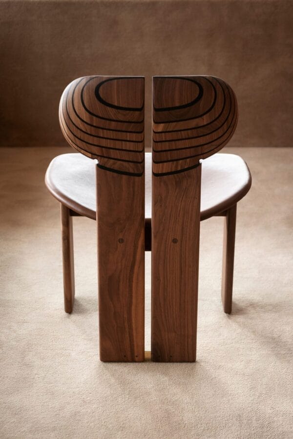 Africa Chair, Walnut Stained Ashwood, T134, Cat Z Aniline Leather 02 - Image 5