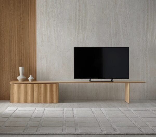 Velasca Extensible Sideboard in Ebony Stained Oak, 3 Doors, 200/271 cm