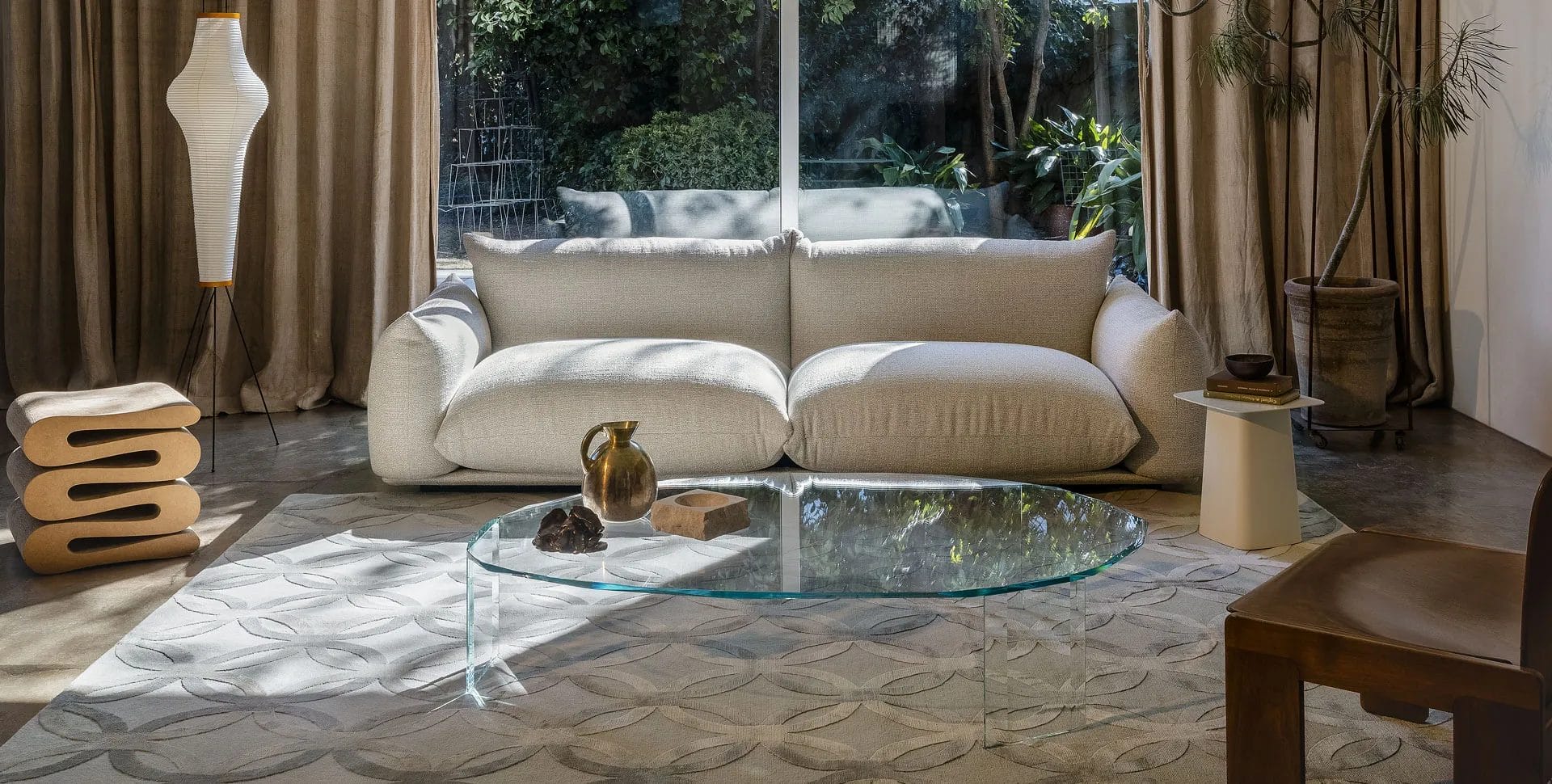 Marenco Soft Sofa, Otis color 7 Snow, CAT T3, W254 x L96 x H70cm,