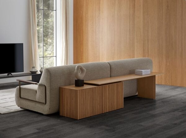 Velasca Extensible Sideboard in Ebony Stained Oak, 3 Doors, 200/271 cm - Image 2
