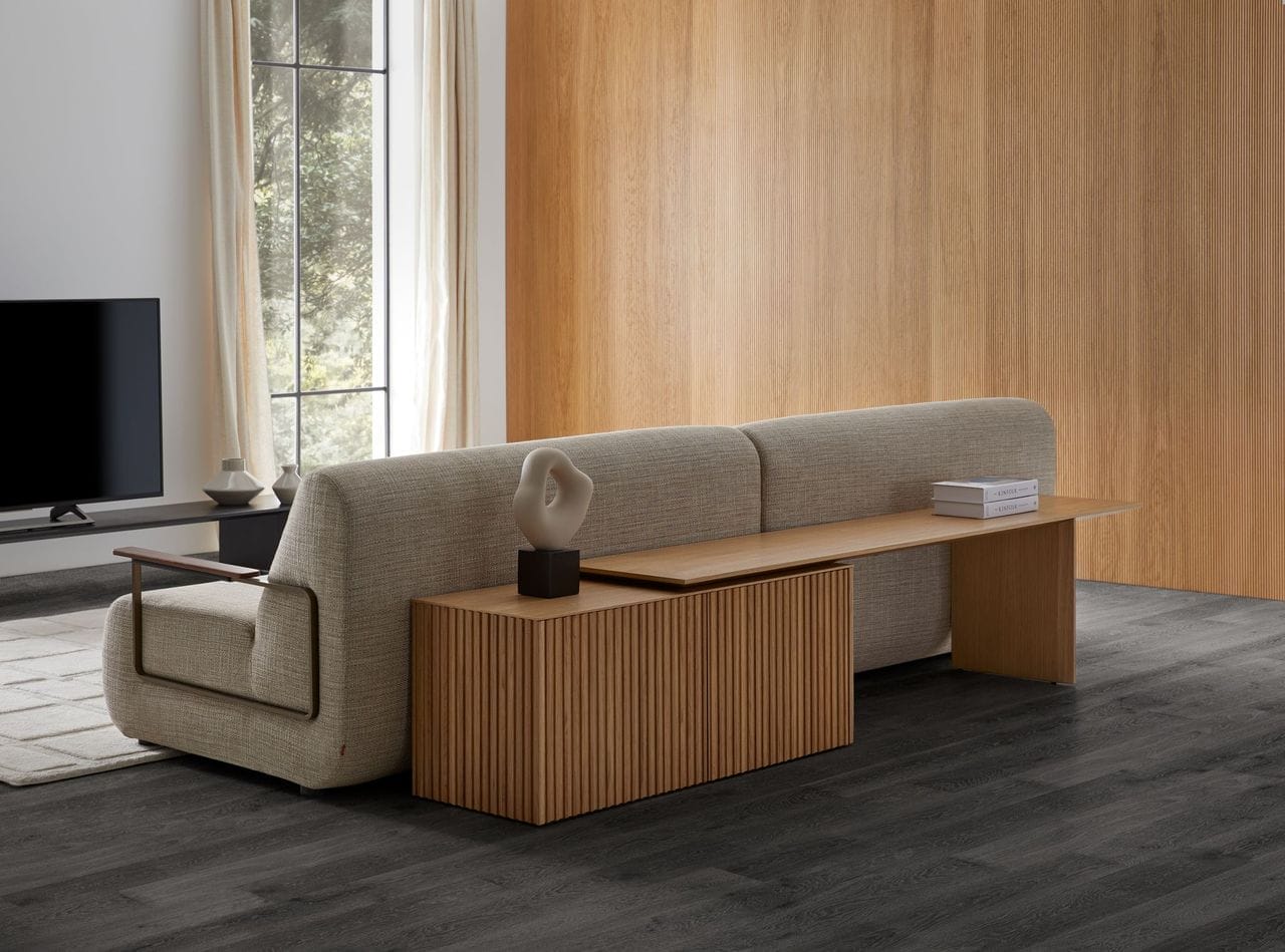 Velasca Extensible Sideboard in Ebony Stained Oak, 3 Doors, 200/271 cm