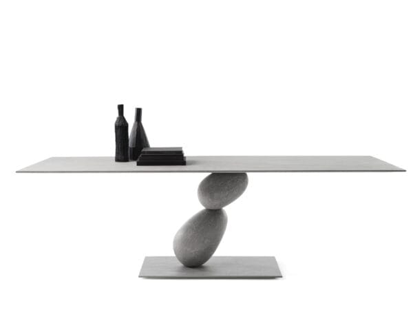Matera Rectangular Table, With Metal Structure And MDF Top - Image 2