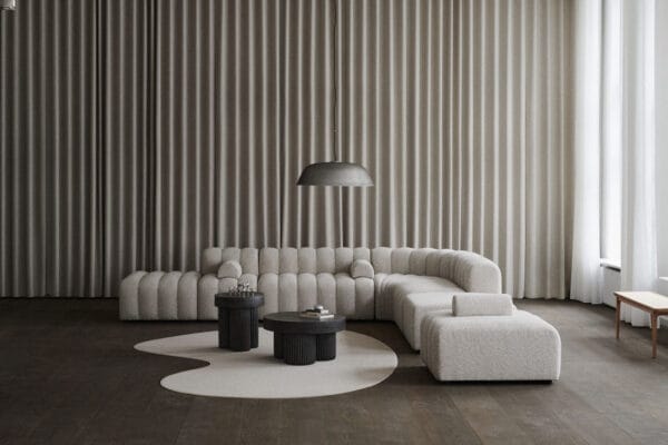 Studio Sofa - Setup 4 + Ottoman, Barnum Col 03, W230 x L270 cm