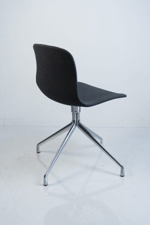AAC11 Polished Aluminium, 4 star swivel base Standard glider, Full upholstery Shell, Steelcut-190 - Image 3