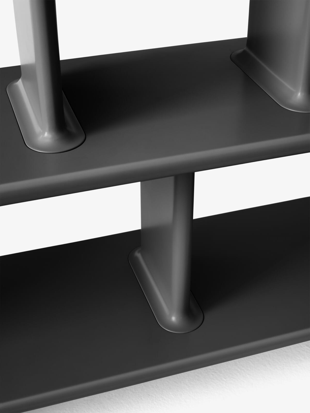 Archivo JH45 Shelf, Grey Black, W140 x H168 cm