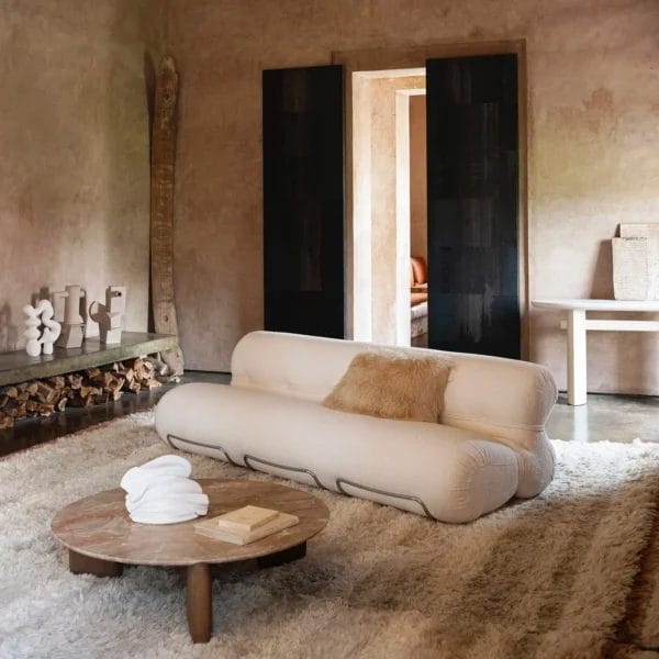 Orsola Sofa, Cat U, Ulmus 01, Chrome frame, 240 cm