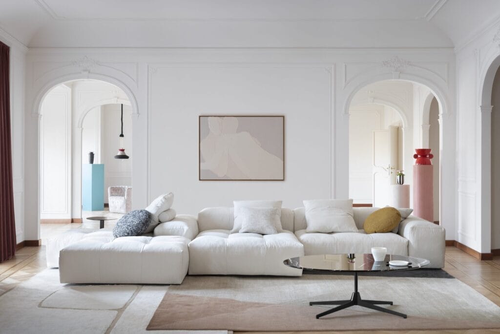 Saba modular designer sofa in contemporary Dubai home