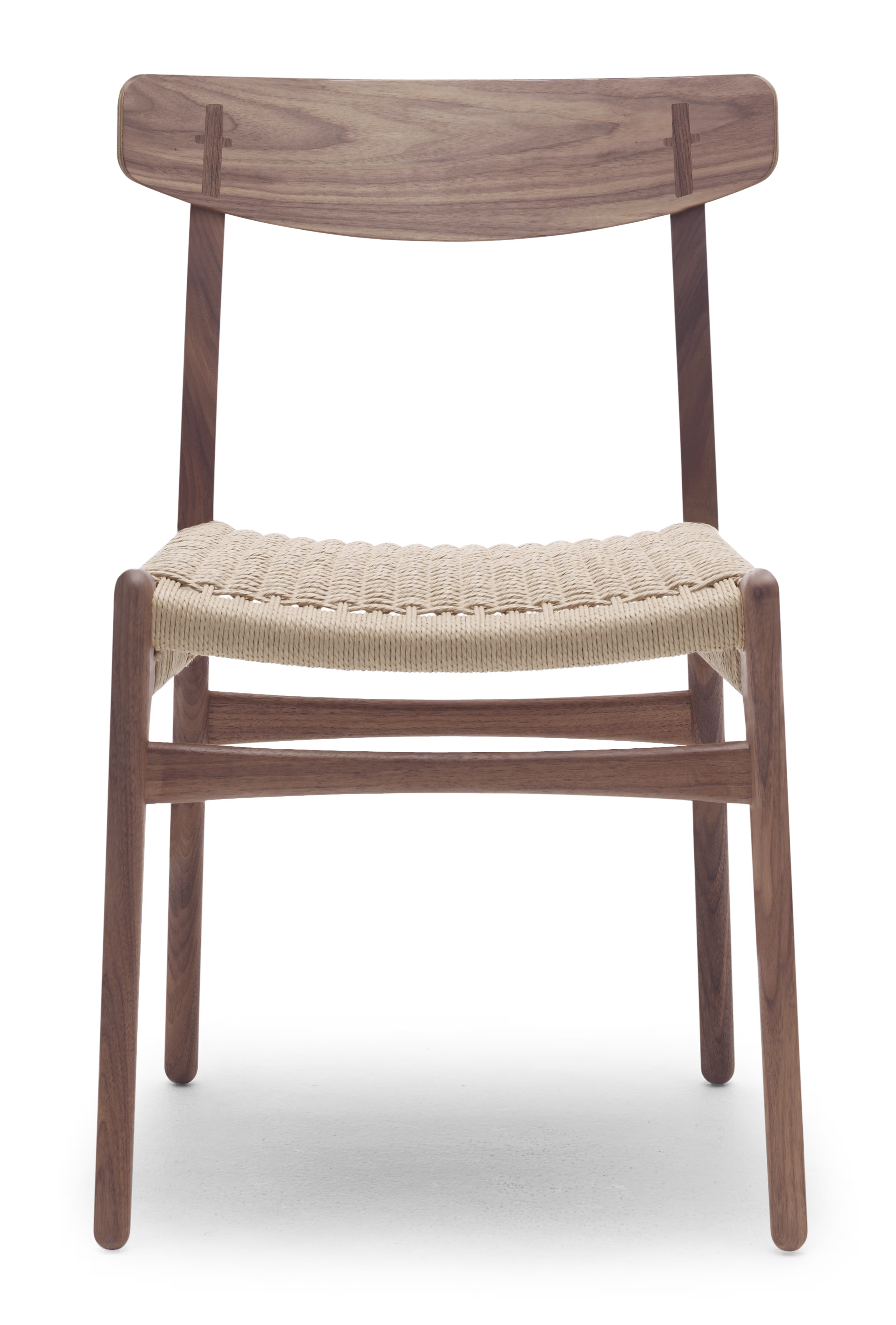 CH23 Chair, Walnut Oil, Natural paper cord, Solid wood frame, veneer back, W50.5 x H78.5 cm