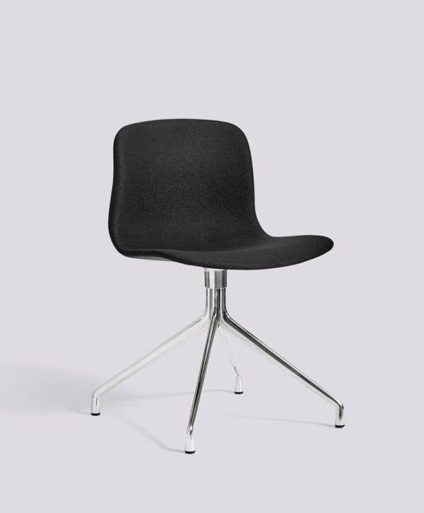 AAC11 Polished Aluminium, 4 star swivel base Standard glider, Full upholstery Shell, Steelcut-190