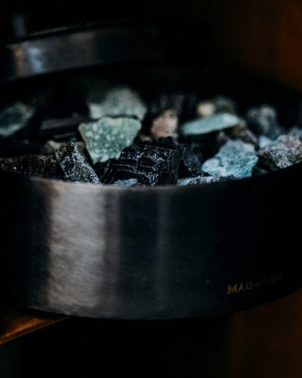 Flat Pot Pourri Small, Lava Blue 12x5cm (Sang Bleu) + Refilling 15ml