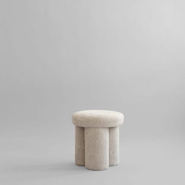 Big Foot Stool - Sandshell (Sheepskin) Merino Sheepskin from New Zealand - Image 5