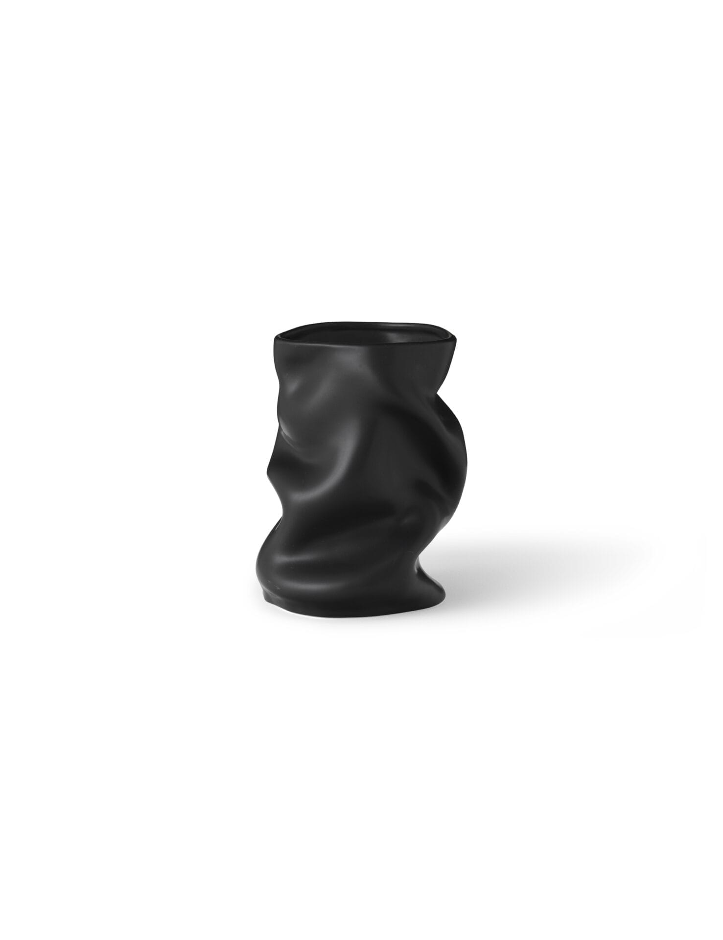 Collapse Vase - H20 cm, Ø16 cm - Black - Image 2