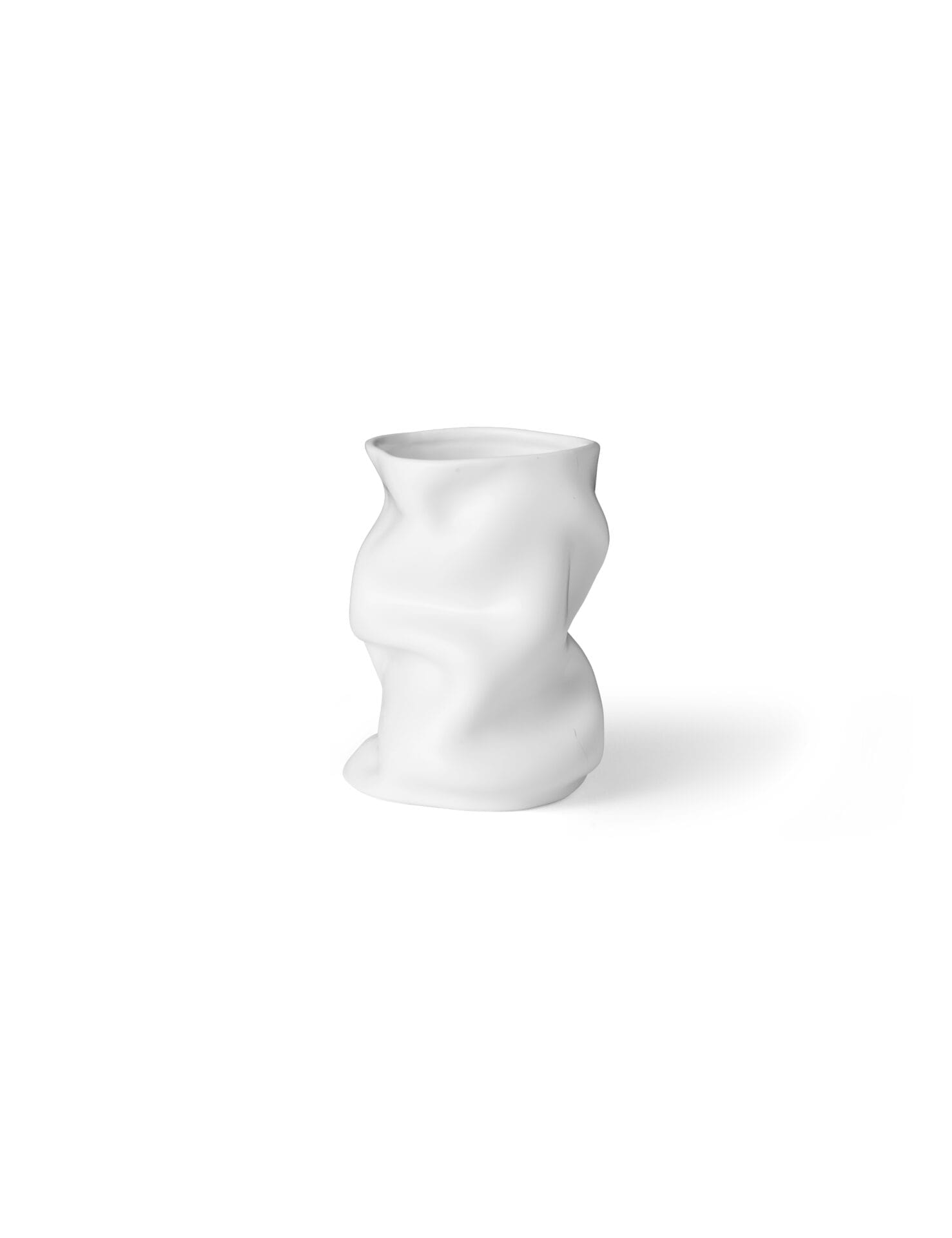 Collapse Vase - H20 cm, Ø16 cm - White - Image 4