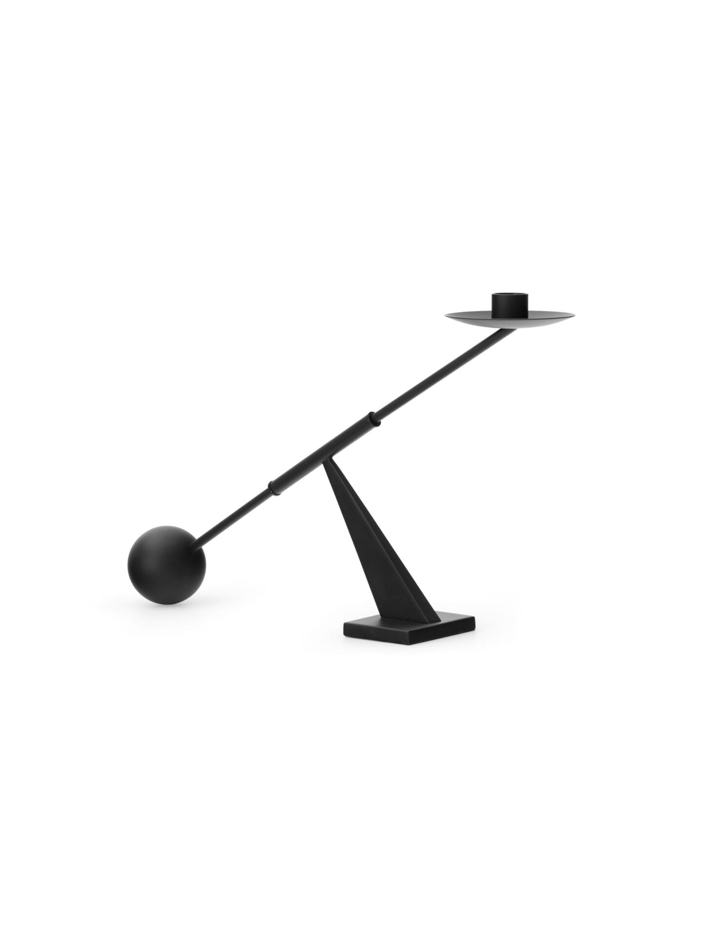 Interconnect Candle holder, Small, Steel, Black, H25,5 cm - Image 3