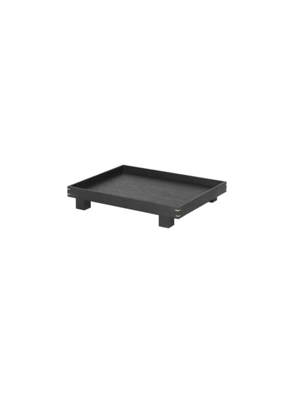 Bon Wooden Tray - Small - Black Painted Oak - Image 4