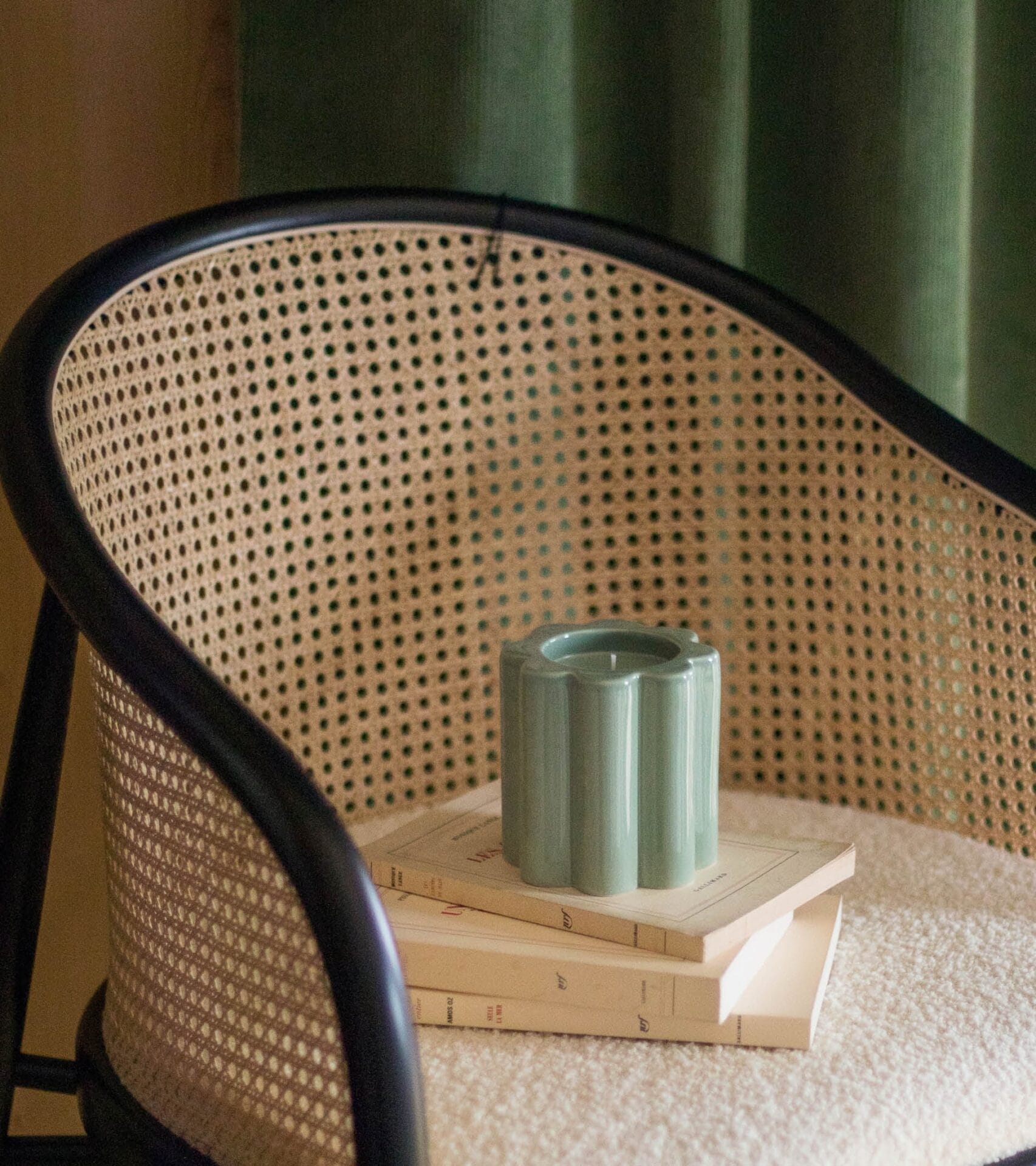 Candela Orange blossom scented vegetable wax and ceramic candle H10 x Ø11cm