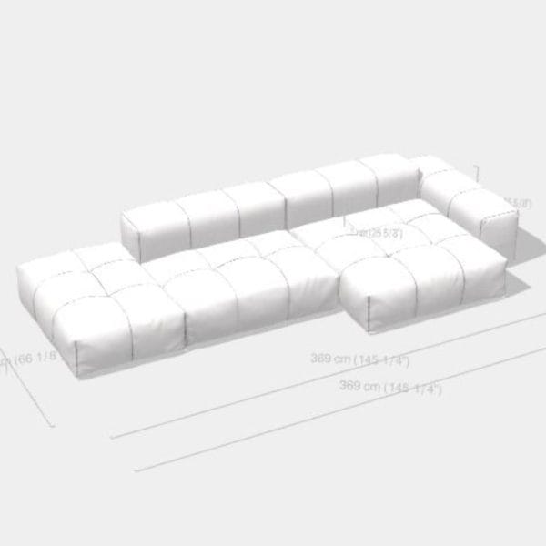 Pixel Sofa Composition 369 cm – Creta Col. 94 - Image 4