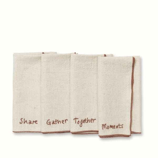 Occasion Napkins, Set of 4, Natural - Image 2