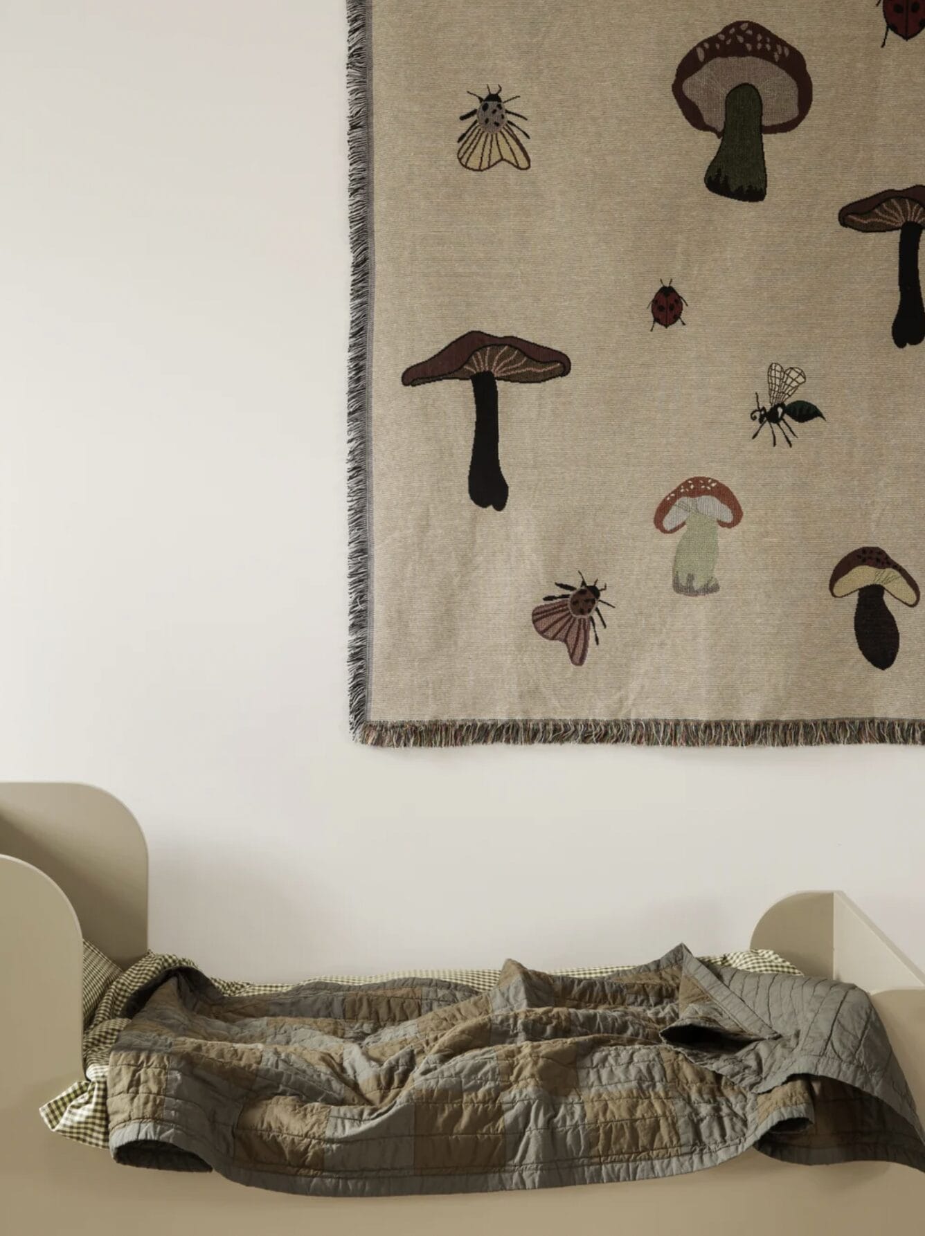 Forest Tapestry Blanket, Sand, W120 cm