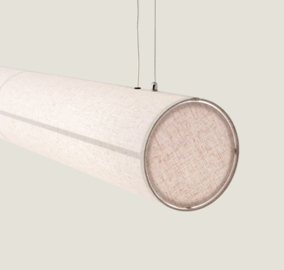 Hashira Linear Pendant - Textile, Raw, H18 cm, W140 cm - Image 4