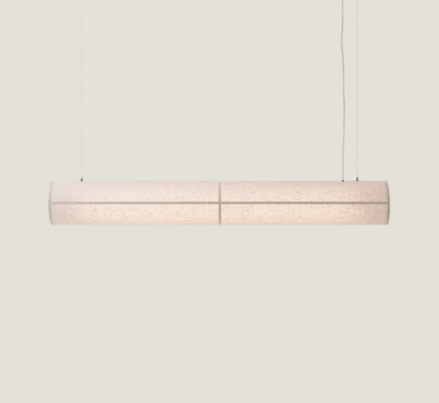 Hashira Linear Pendant - Textile, Raw, H18 cm, W140 cm - Image 3