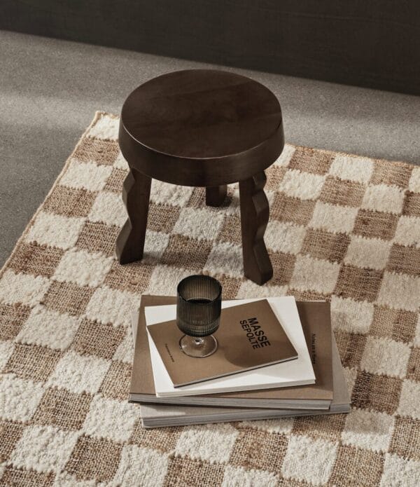 Faye Stool - Dark Stained Mango