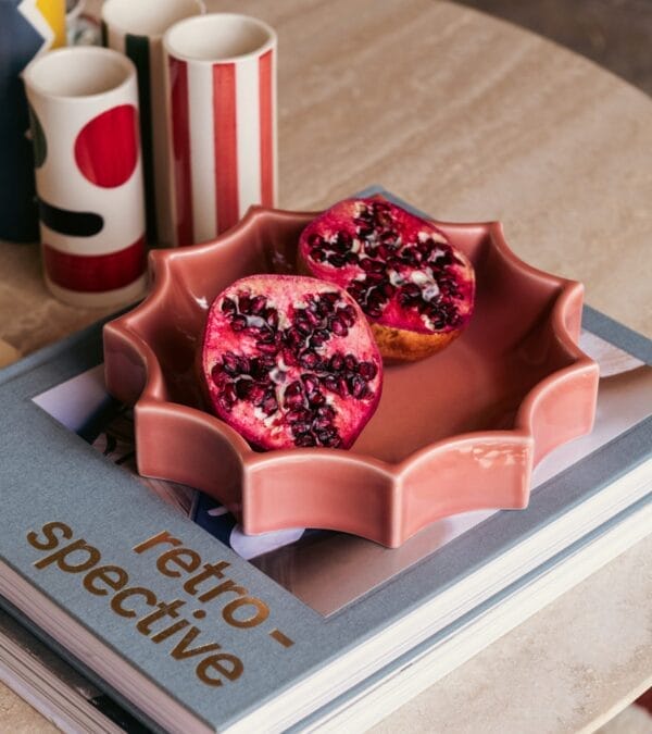 Tasca Small pink ceramic pocket emptier Ø22cm