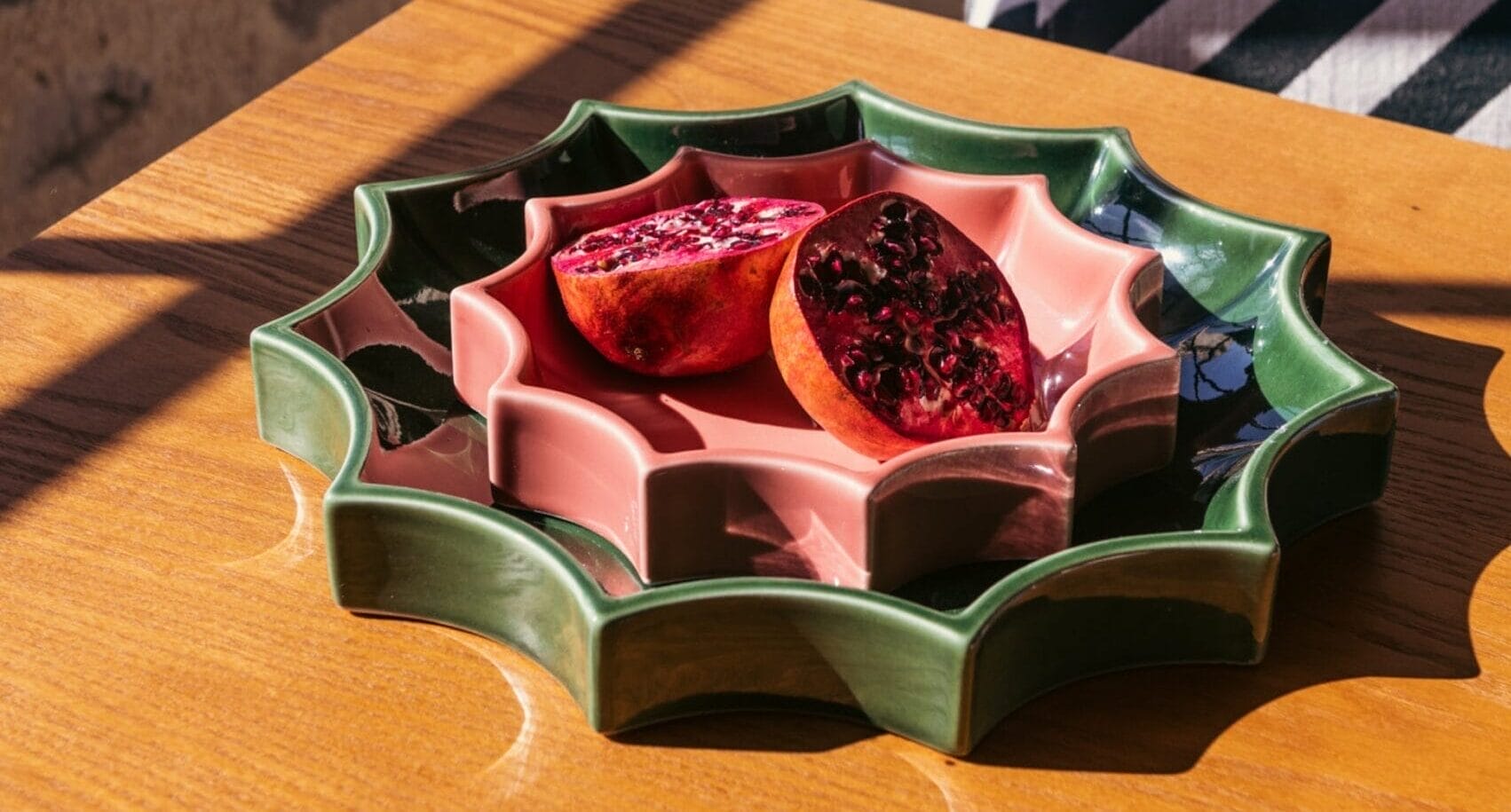 Tasca Large green ceramic pocket emptier Ø34 cm - Image 3