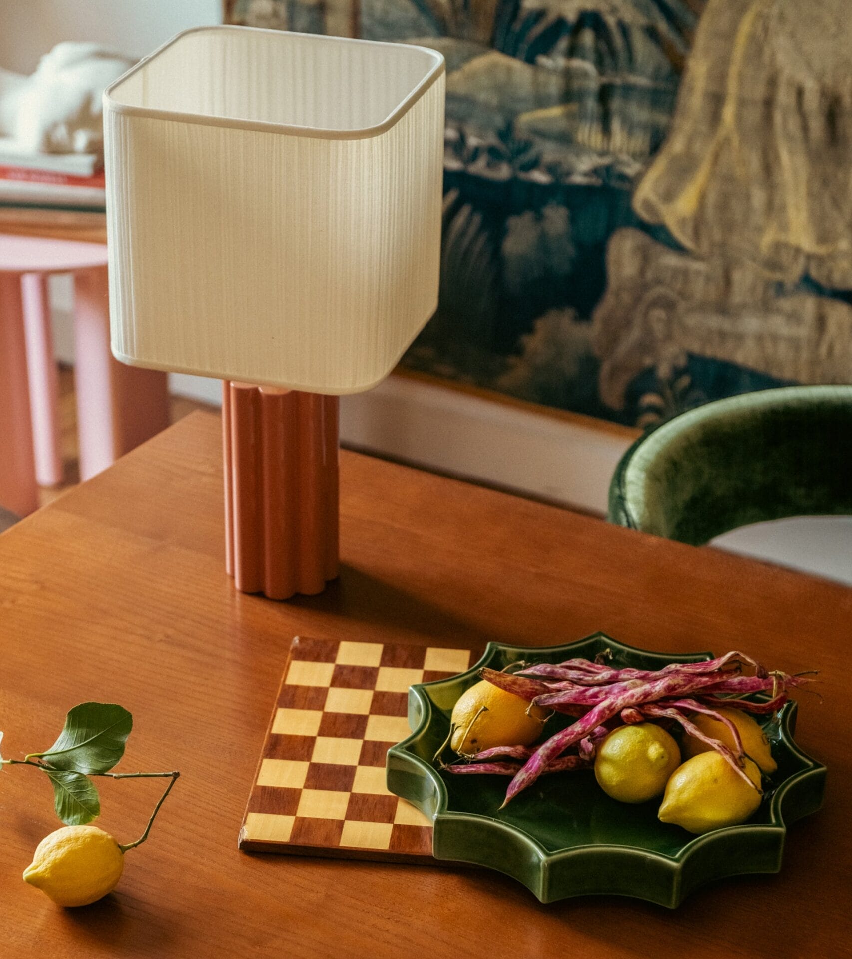 Tasca Large green ceramic pocket emptier Ø34 cm - Image 4