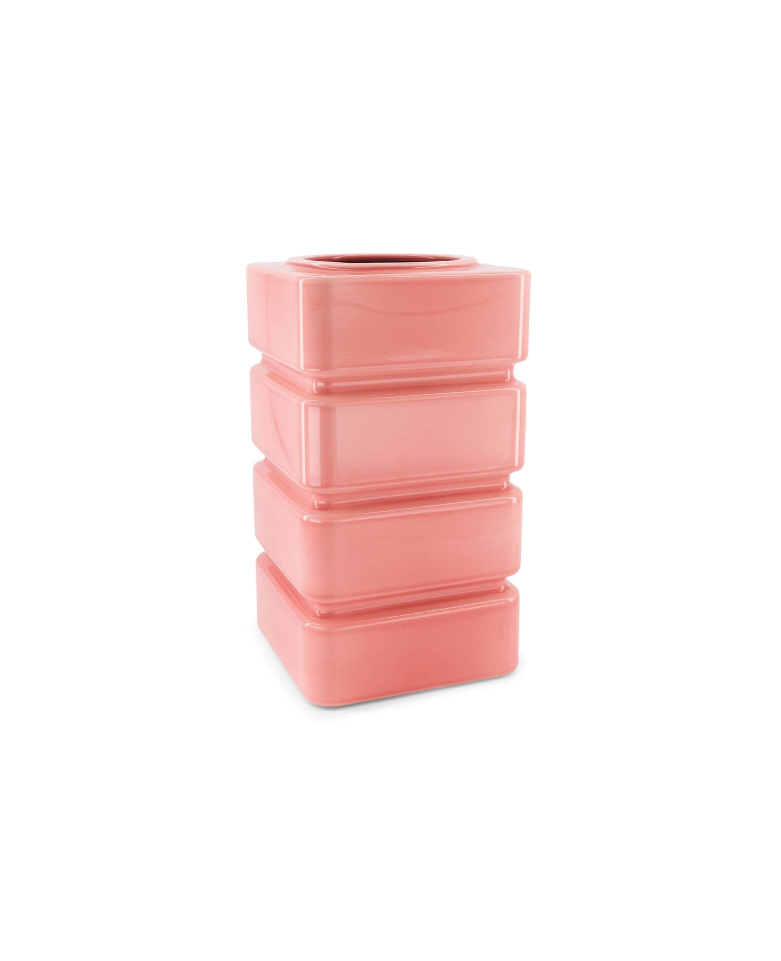 Donna powder pink ceramic vase 14x14xH29cm - Image 3