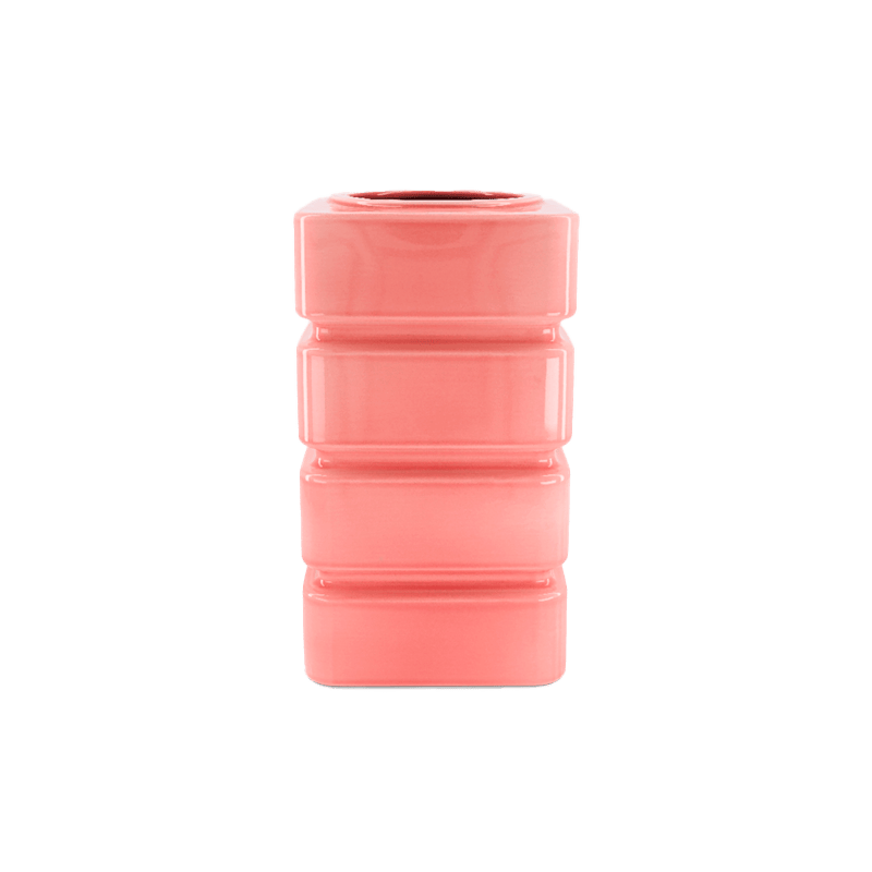 Donna powder pink ceramic vase 14x14xH29cm - Image 4