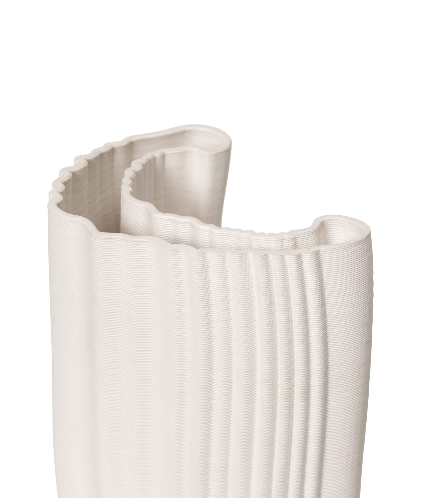 Moire Vase Large, Off-white, H30 cm - Image 4