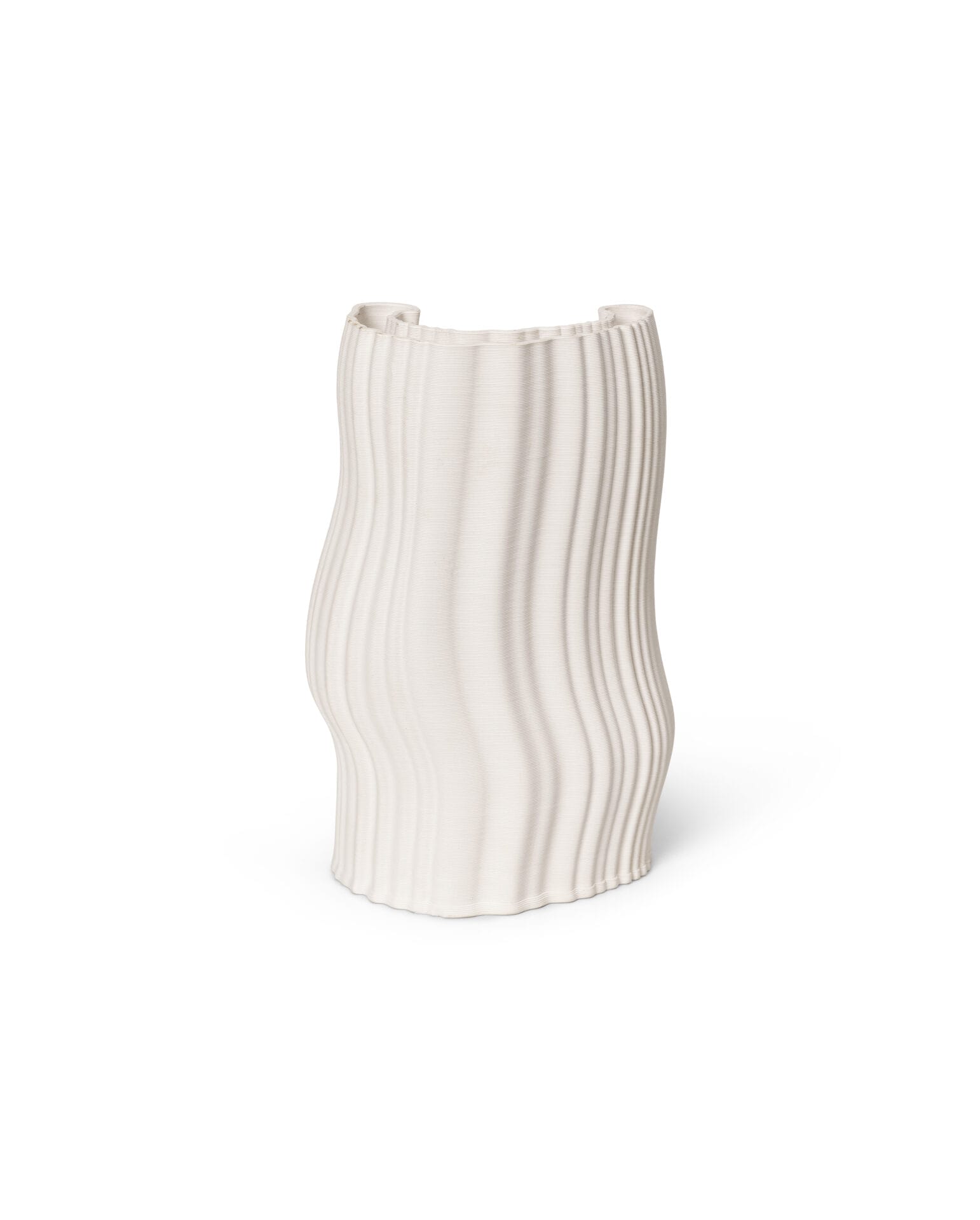Moire Vase Large, Off-white, H30 cm - Image 3