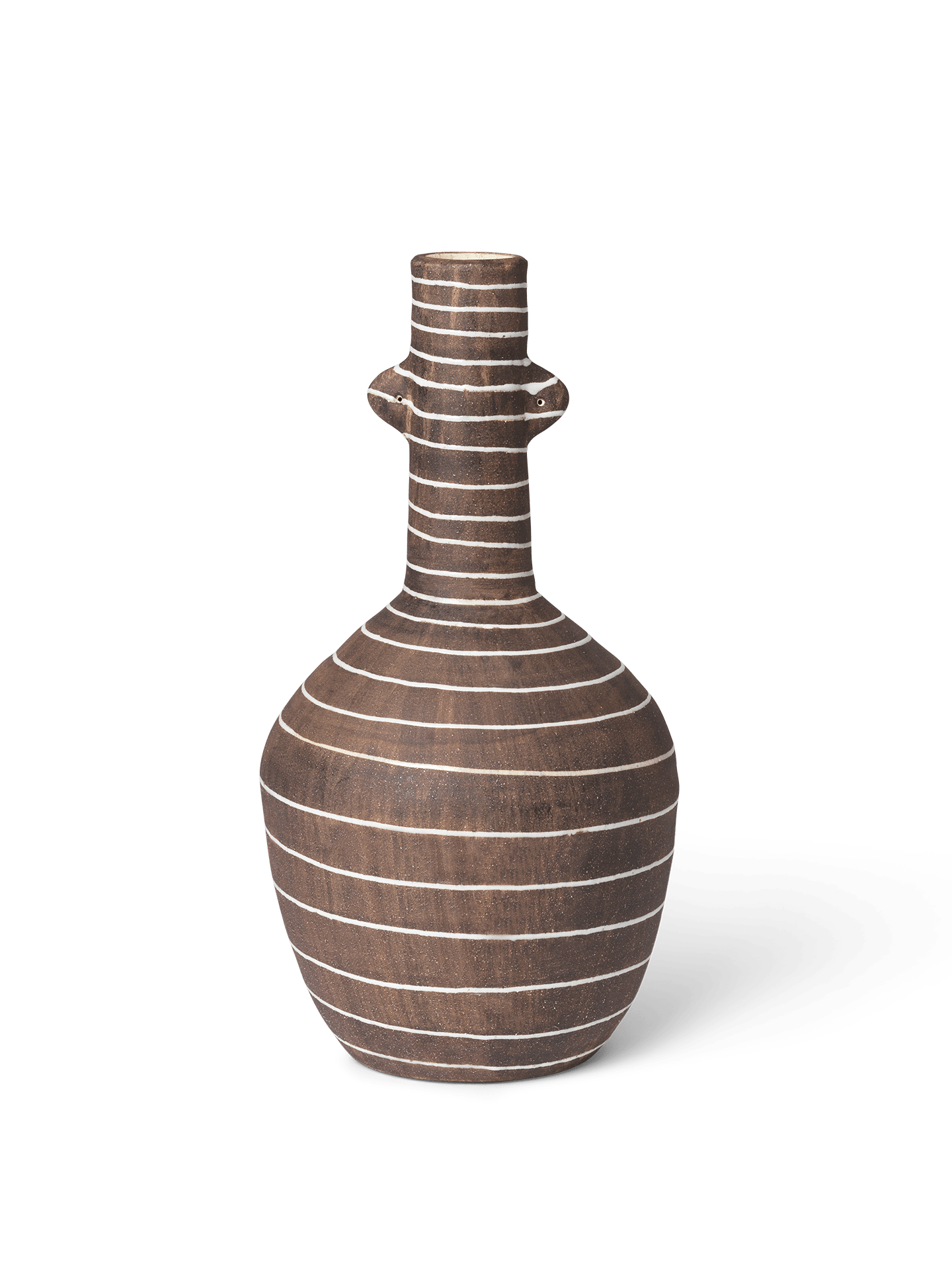 Brura Vase – Coffee/White, H32 cm