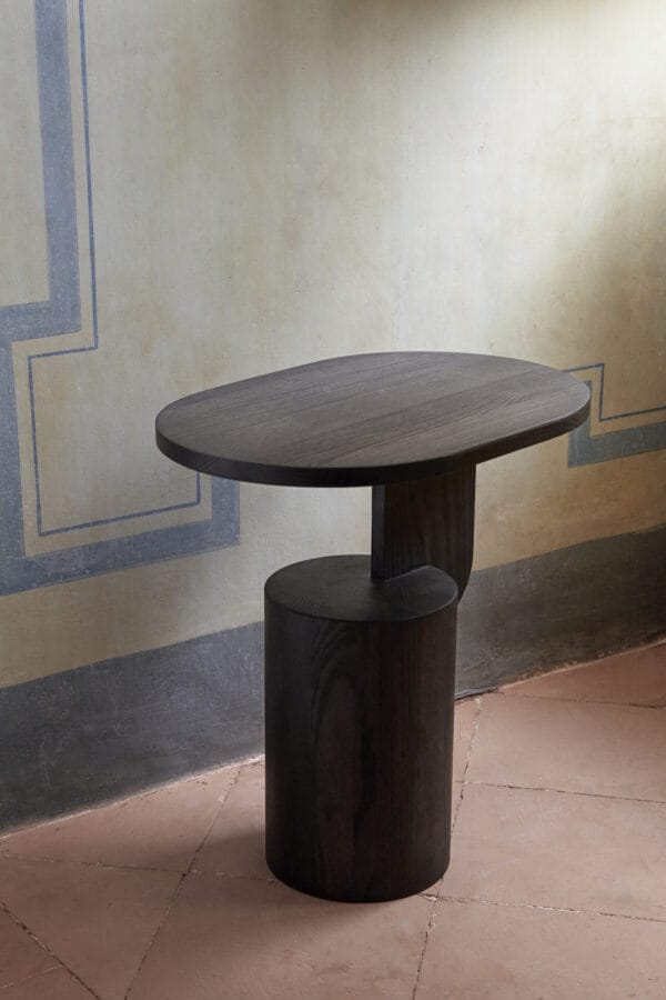 Insert Side Table - Black stained, H50 cm - Image 2