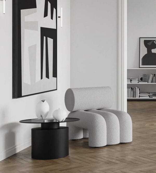 Pillar Table, Low - Burned Black