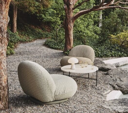 TS Coffee Table, Top Neutral White Travertine, Ø80 cm - Image 6