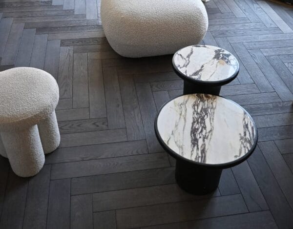 Trumpet Table, Low - Calacatta - Image 4
