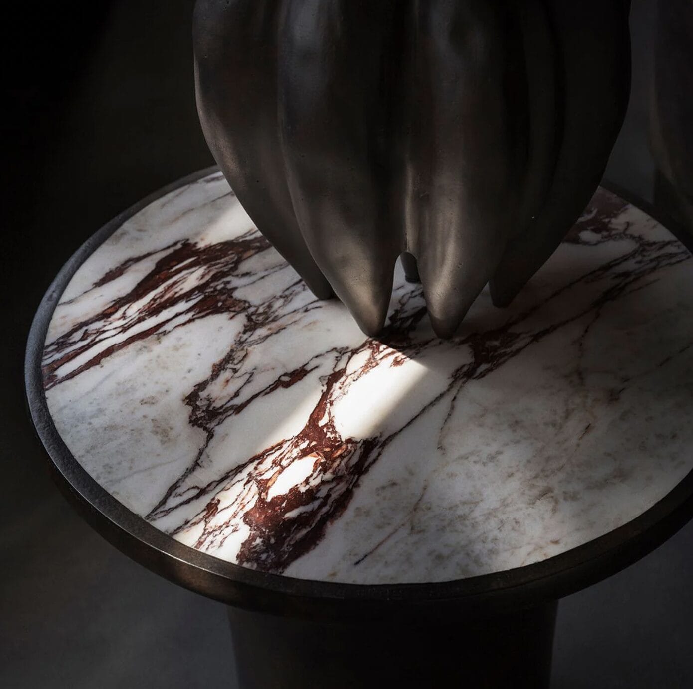 Trumpet Table, Tall - Calacatta - Image 2