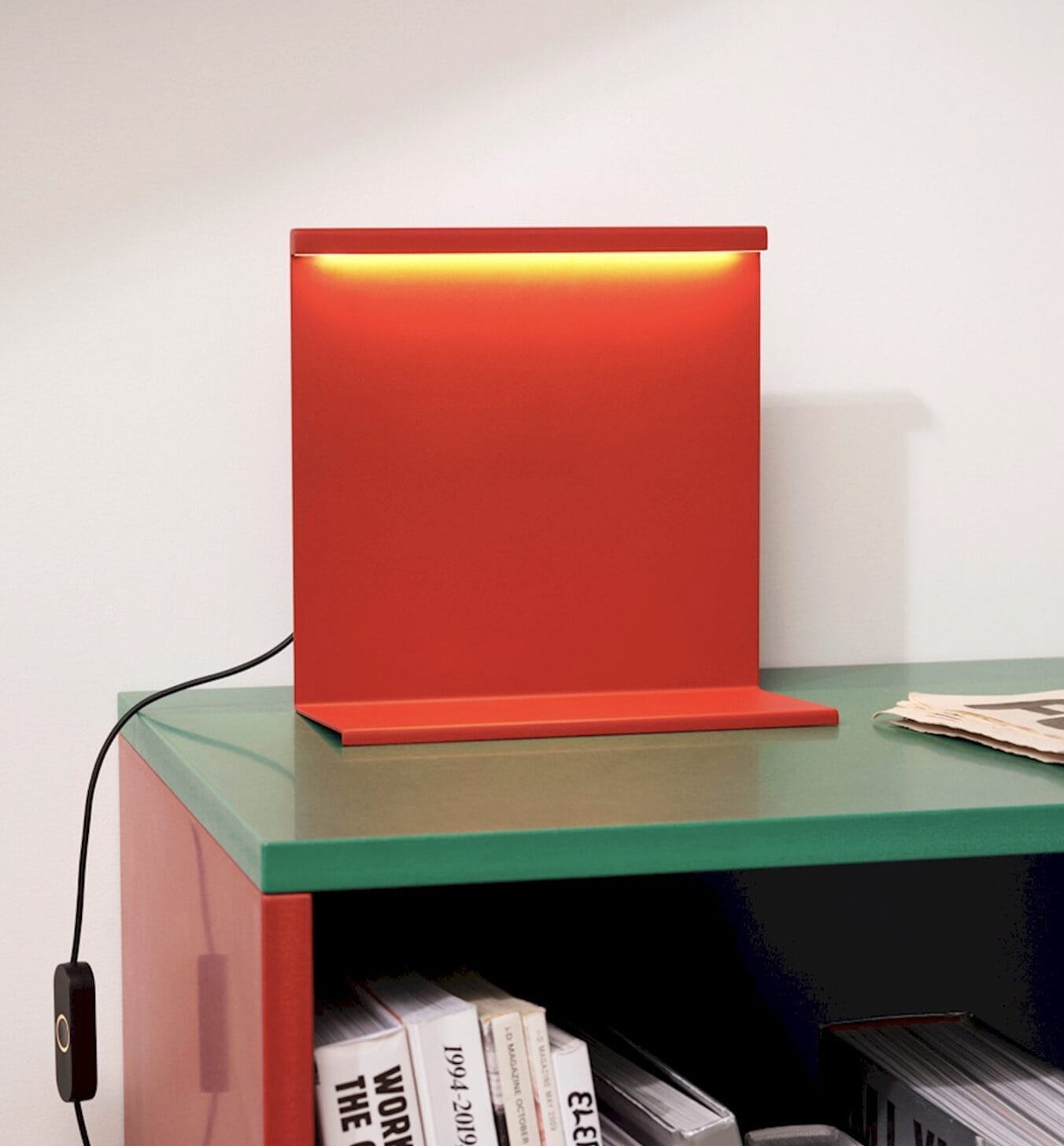 LBM Table Lamp, Tomato red