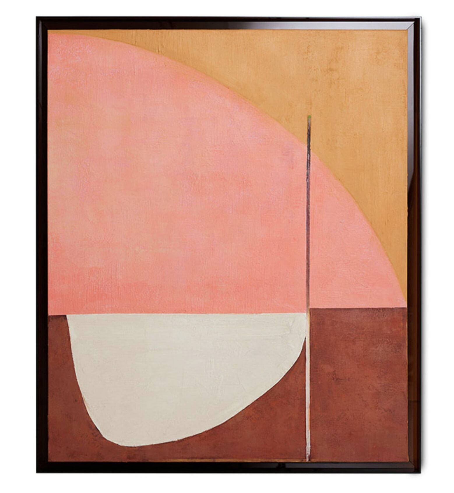 Framed artwork roseate hues, 107x127cm - Image 2