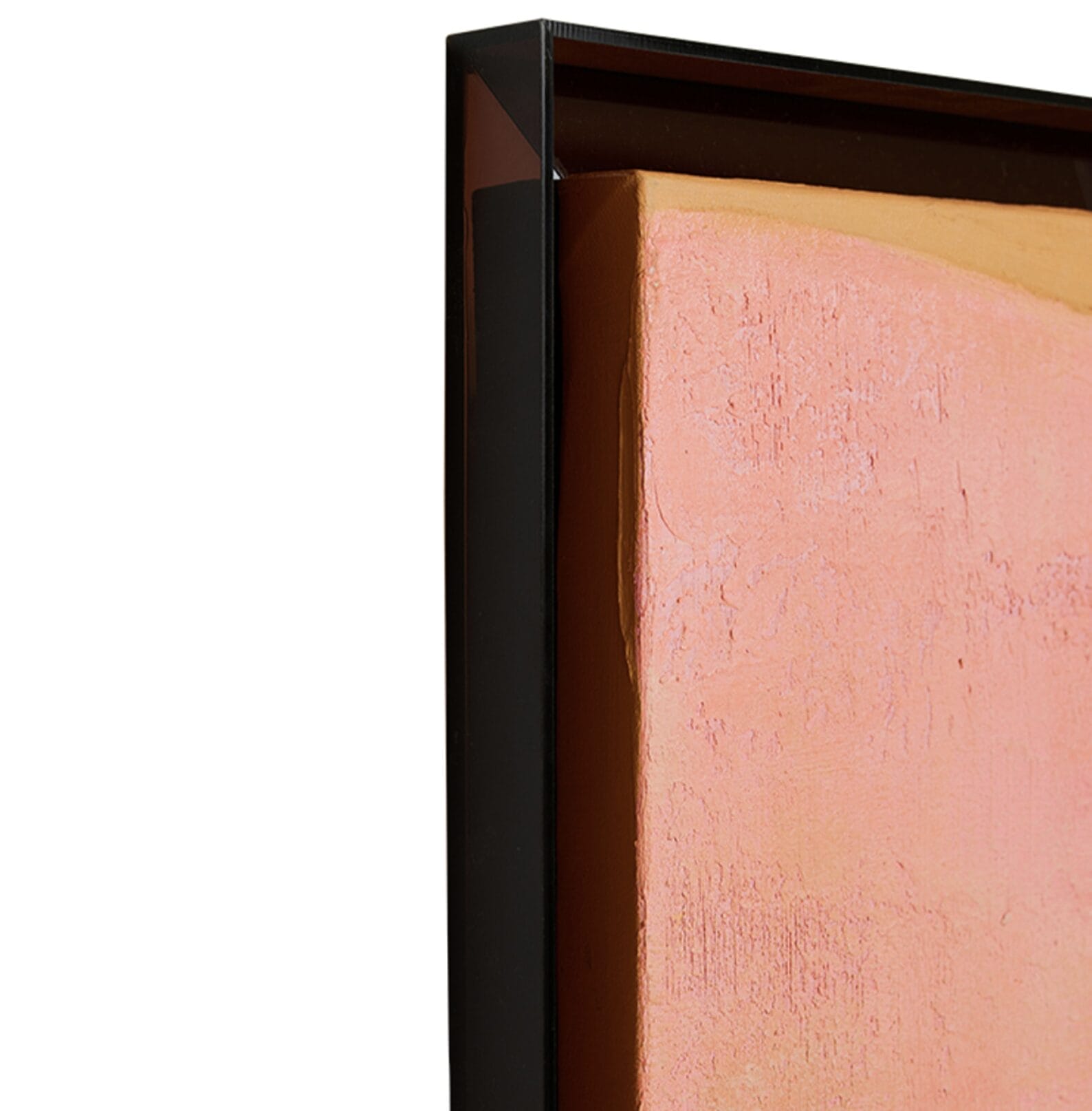 Framed artwork roseate hues, 107x127cm - Image 4