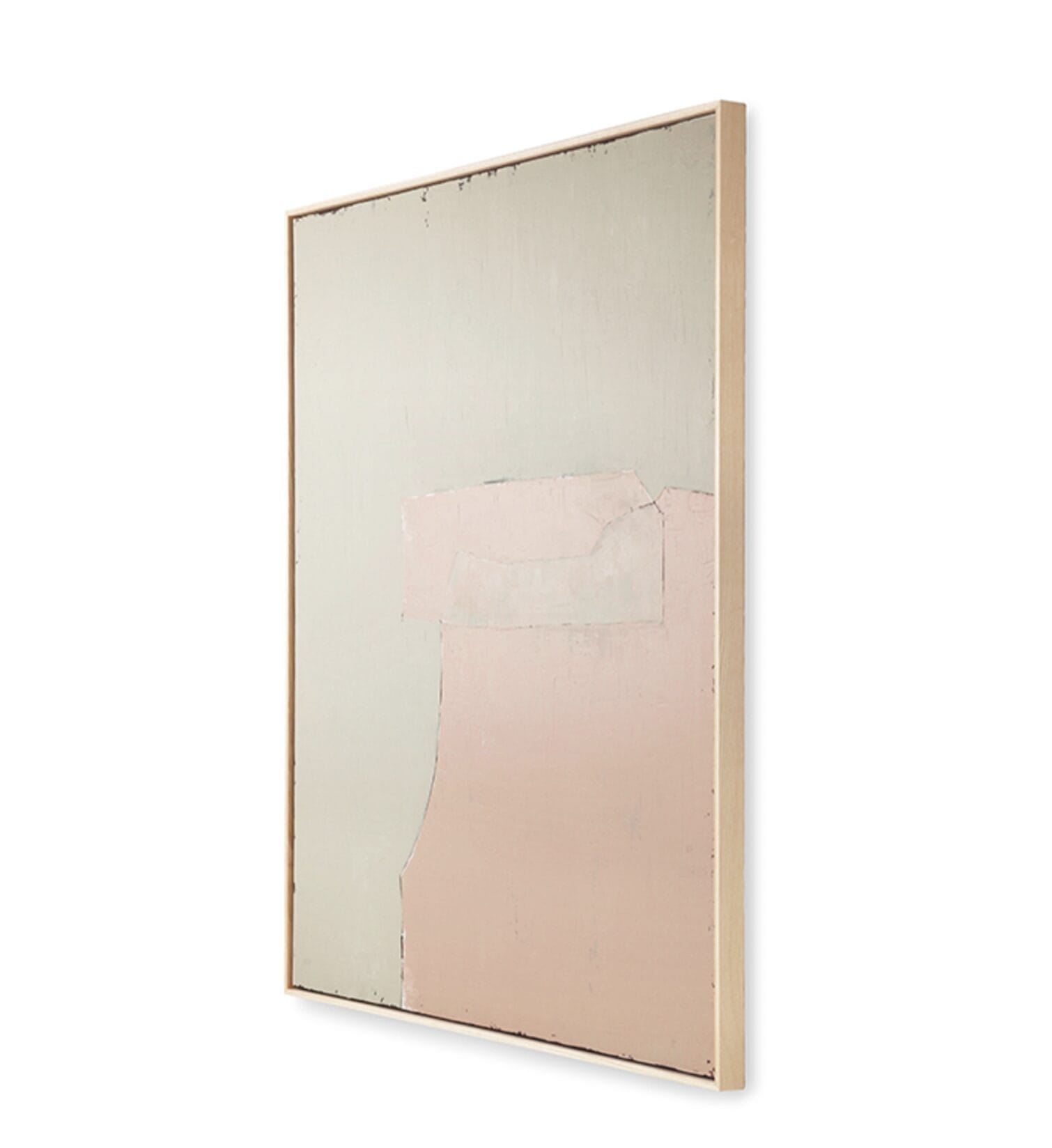 Abstract painting olive/nude, 100x120cm - Image 4