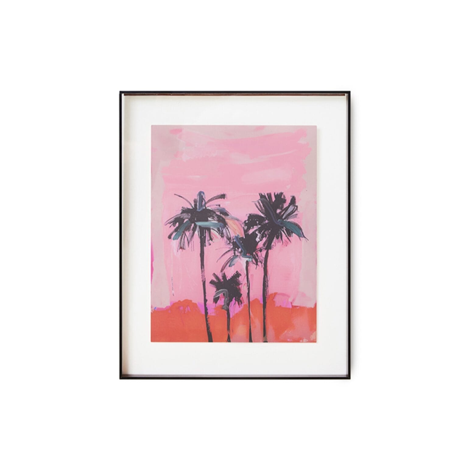 Acrylic frame brown palms, 40x50cm - Image 5