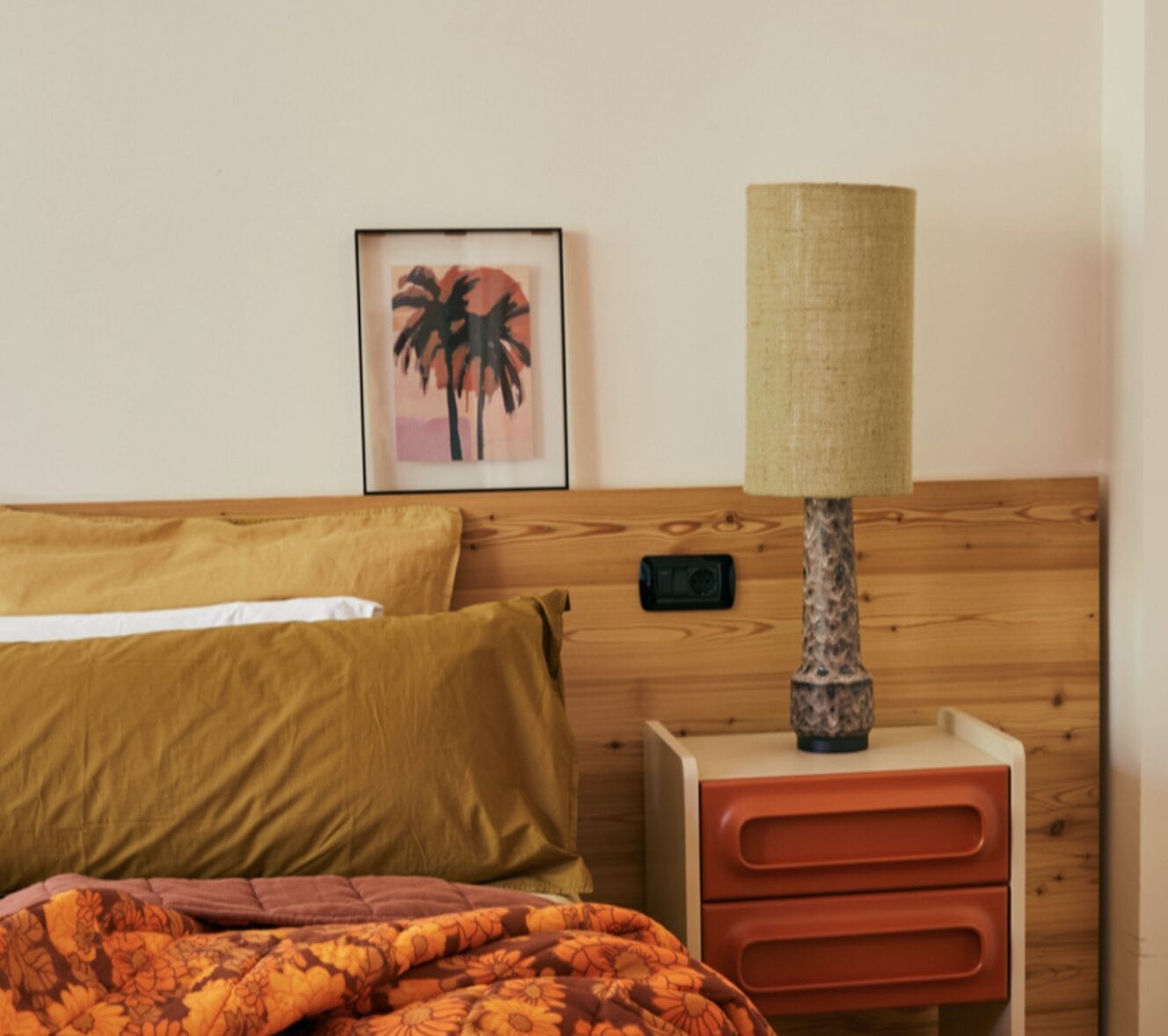 Acrylic frame brown palms, 40x50cm - Image 3