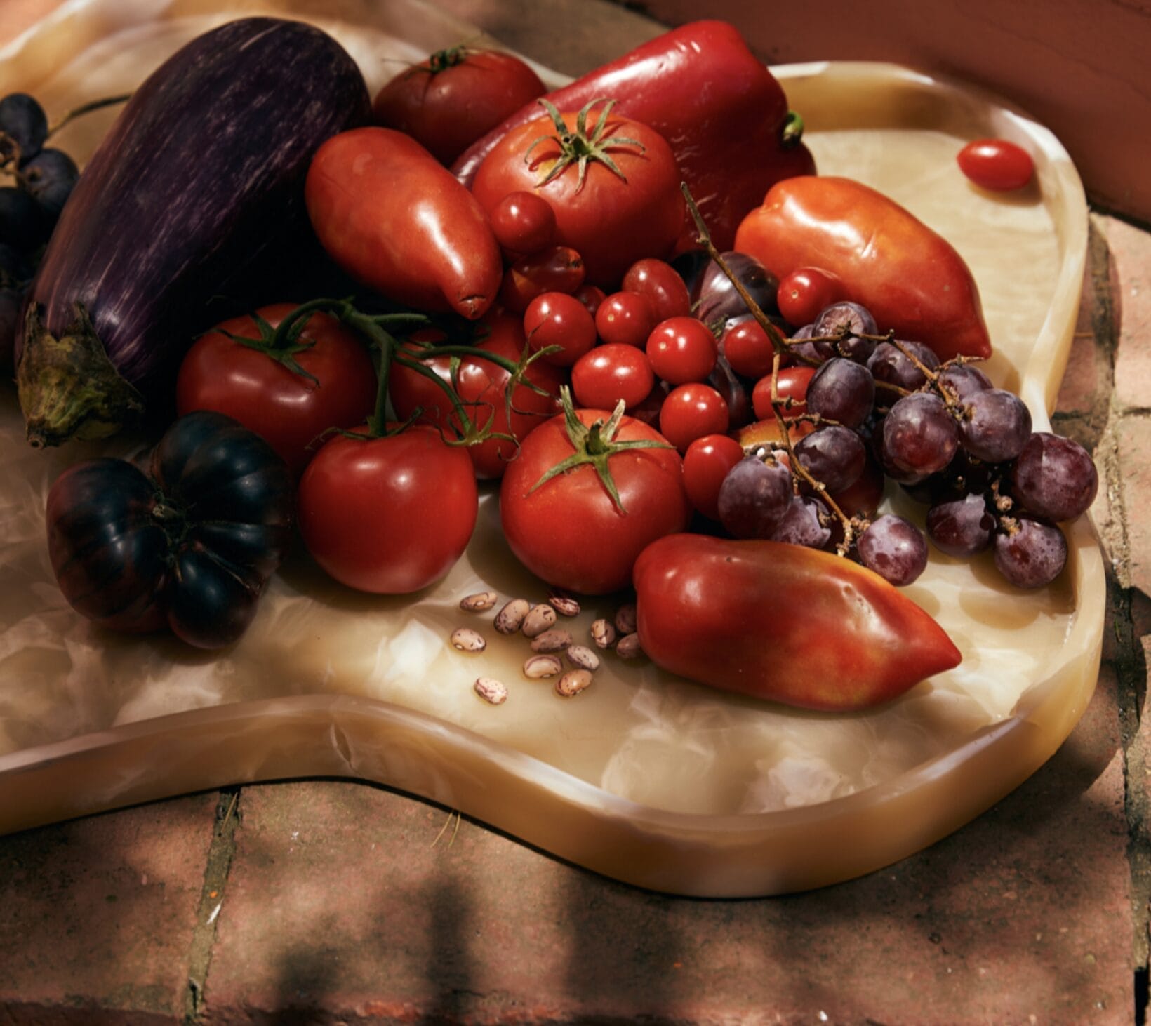 Patio large tray cream 54,5x61,5x3,2cm - Image 2