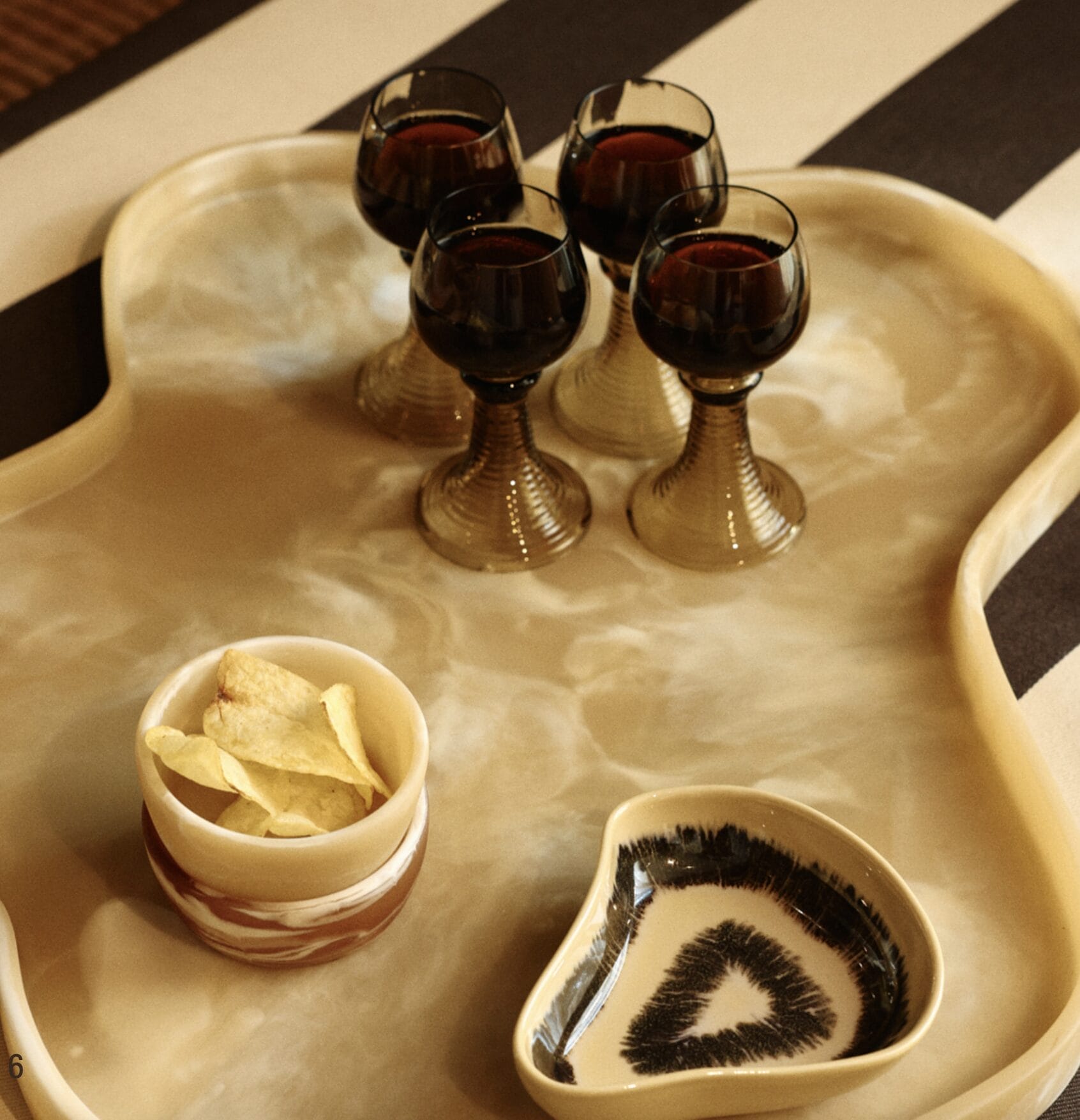 Patio large tray cream 54,5x61,5x3,2cm - Image 3