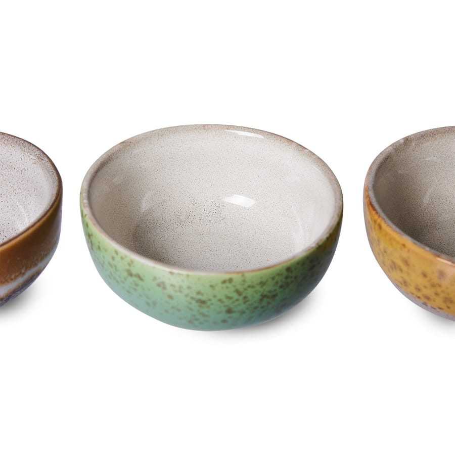 70's ceramics bowls XS: Castor (set of 4) 8.3 x 3.8 cm - Image 4