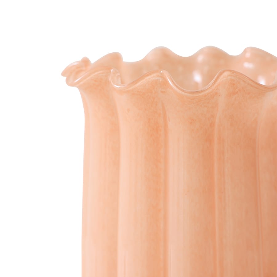 High vase, peach, 23,5x23,5x38cm - Image 3